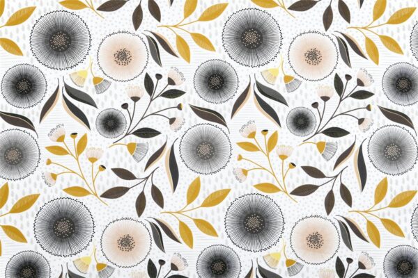 Tissu coton Helena gris