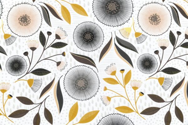 Tissu coton Helena gris – Image 2
