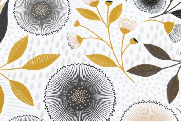 Tissu coton Helena gris – Image 5