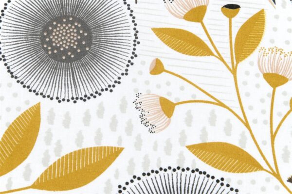 Tissu coton Helena gris – Image 4